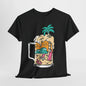 Beach Brew Bliss Tee, Tropical Paradise Mug T-Shirt, Sunset Surf and Suds Tee, Island Getaway Graphic Tee.