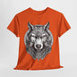 Galaxy Wolf: Howling at the Moon T-Shirt, Space Howler. Wolf in the Cosmos T-Shirt. Lone Wolf of the Stars Galactic Howl T-Shirt