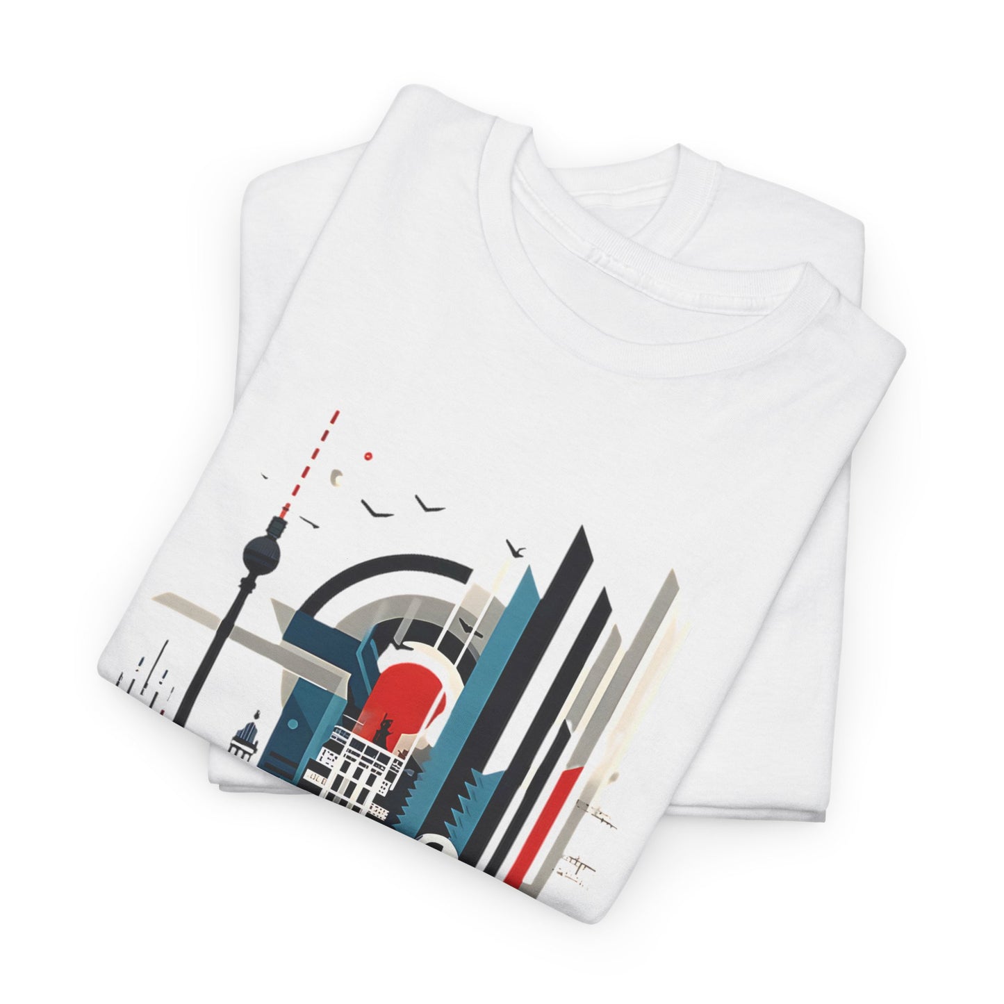 Berlin Cityscape Art Tee - Embrace Urban Elegance" "Explore Berlin's Iconic Landmarks with Our Graphic Tee Modern Berlin Skyline T-Shirt