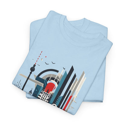 Berlin Cityscape Art Tee - Embrace Urban Elegance" "Explore Berlin's Iconic Landmarks with Our Graphic Tee Modern Berlin Skyline T-Shirt