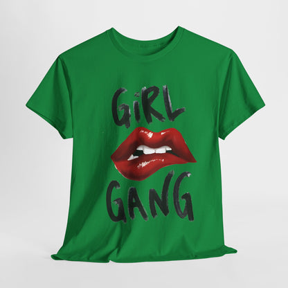 Girl Gang Lips Graphic T-Shirt,Fierce Girl Gang Tee,Bold Girl Gang Lip Print T-Shirt, Empowered Girl Gang Shirt, Sassy Girl Gang Graphic Tee