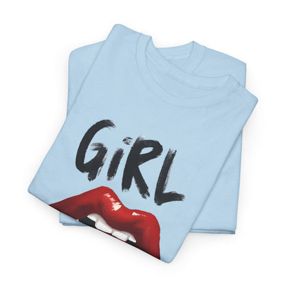 Girl Gang Lips Graphic T-Shirt,Fierce Girl Gang Tee,Bold Girl Gang Lip Print T-Shirt, Empowered Girl Gang Shirt, Sassy Girl Gang Graphic Tee