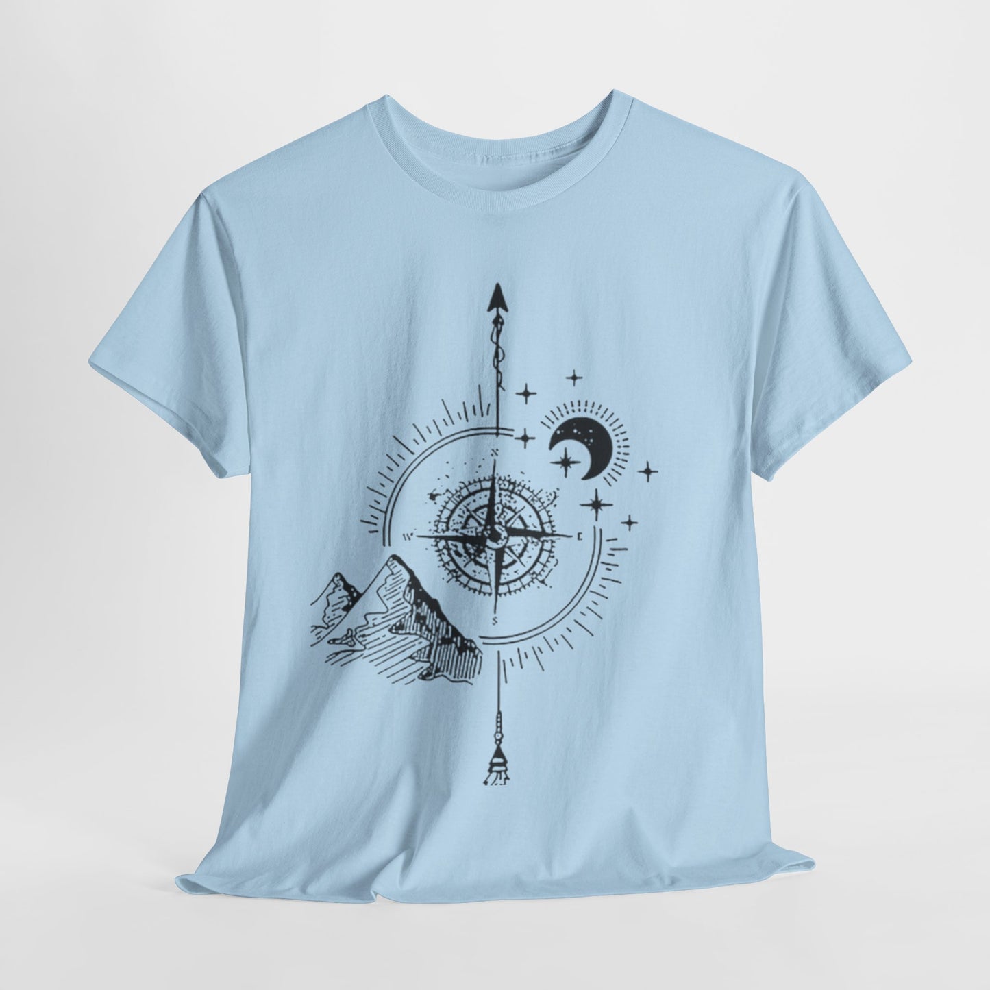 Adventure Awaits: World Traveler Compass,T-Shirt, Find Your Way, Vintage World Traveler Tee.